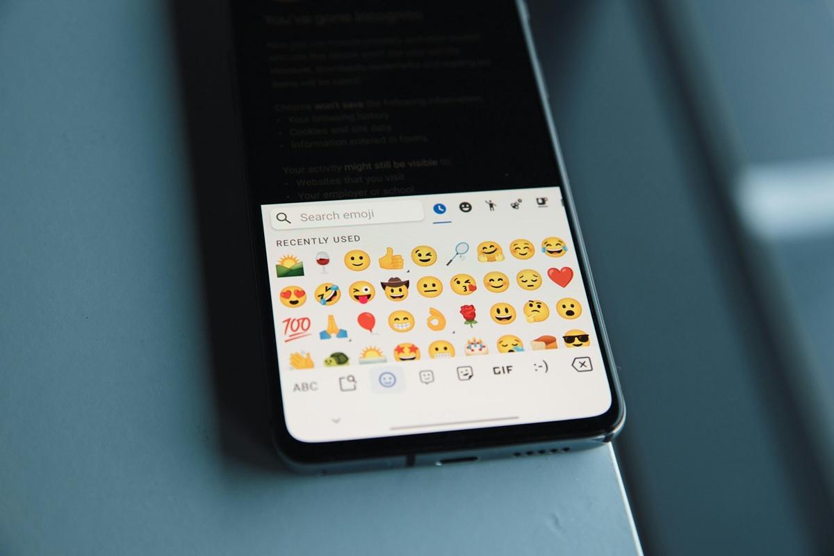 Emojis displayed on an iPhone