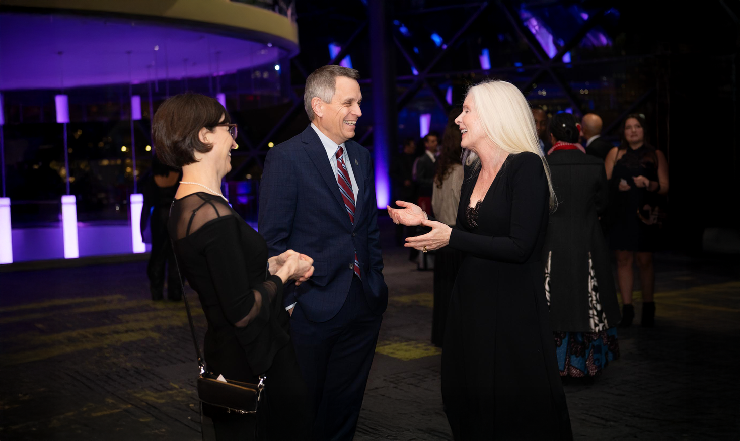 Picture of the Dean, the mayor and a University of Ottawa representative at the 2025 MedGala