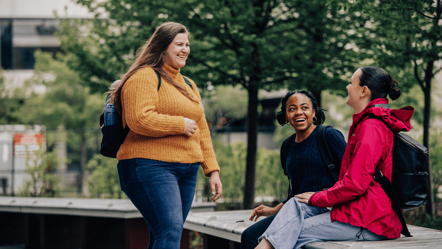 Students chatting