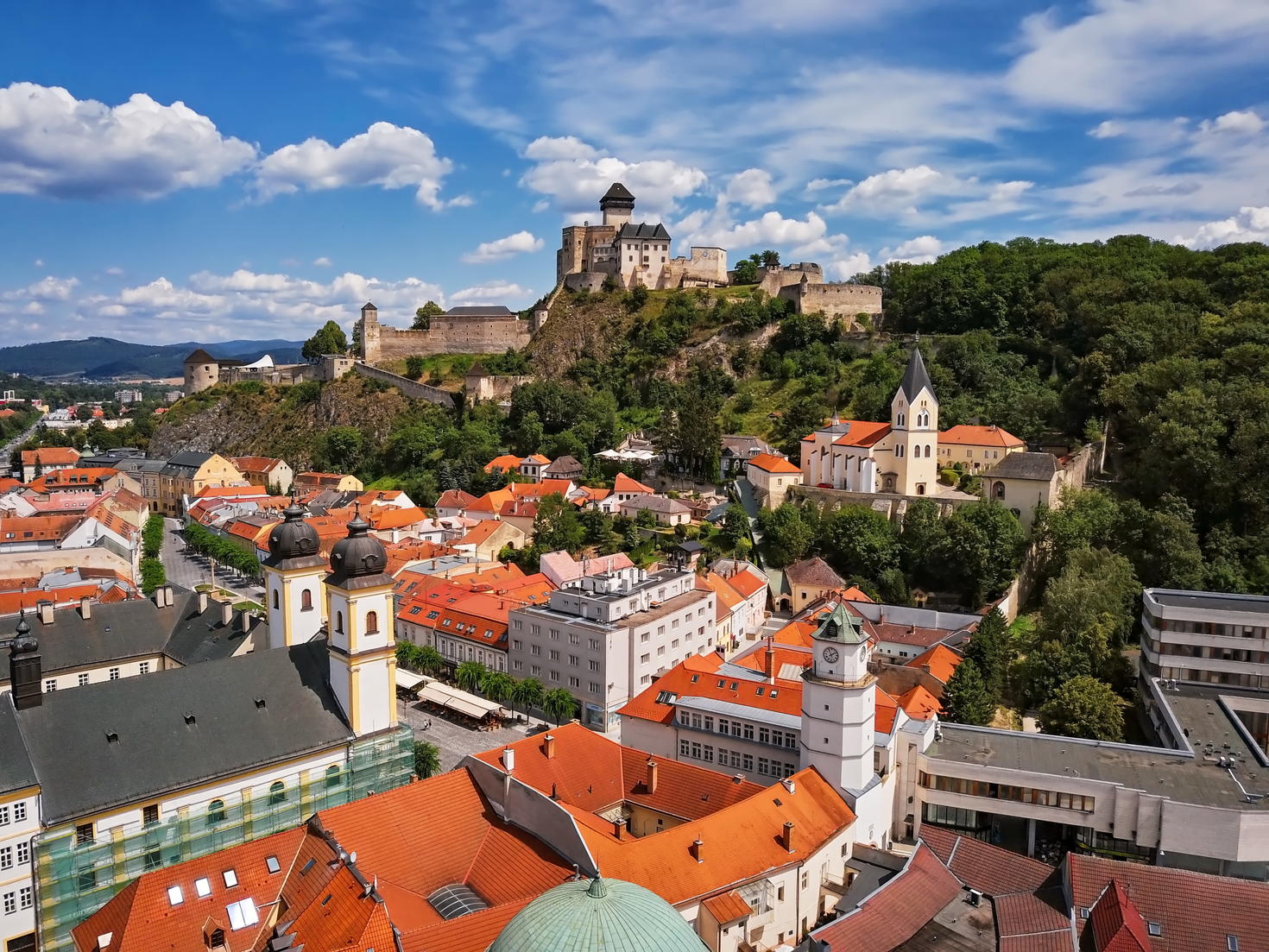 Vue de haut de Bratislava