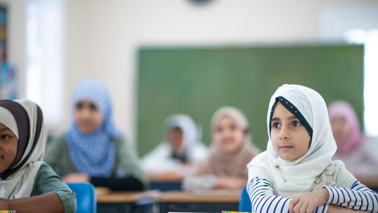 afghanistan girls in a classroom 