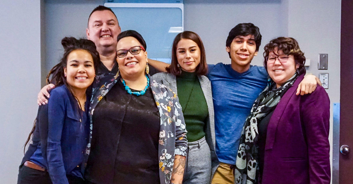 Keri Cheechoo avec sa famille