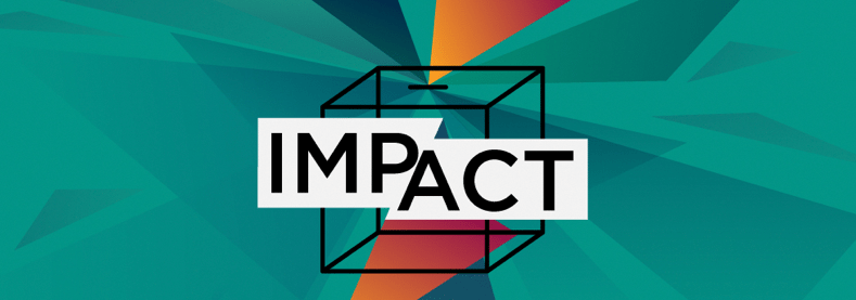 Illustration où est inscrit le mot Impact.