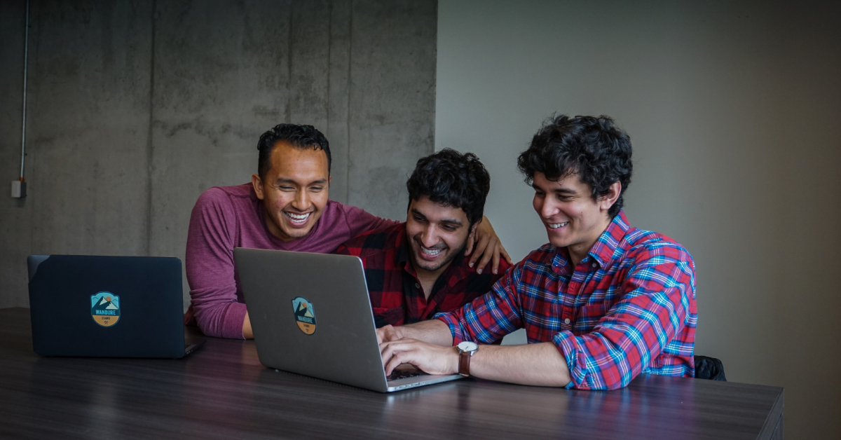 Luis Anacona, Ali Kazal et Ismail Benmbarek, fondateurs de Wandure