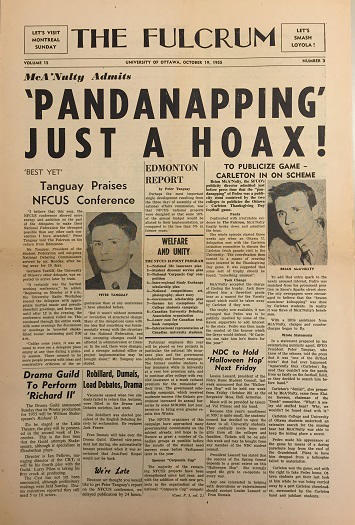 Première page d’un journal.