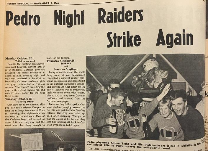 Première page d’un journal.