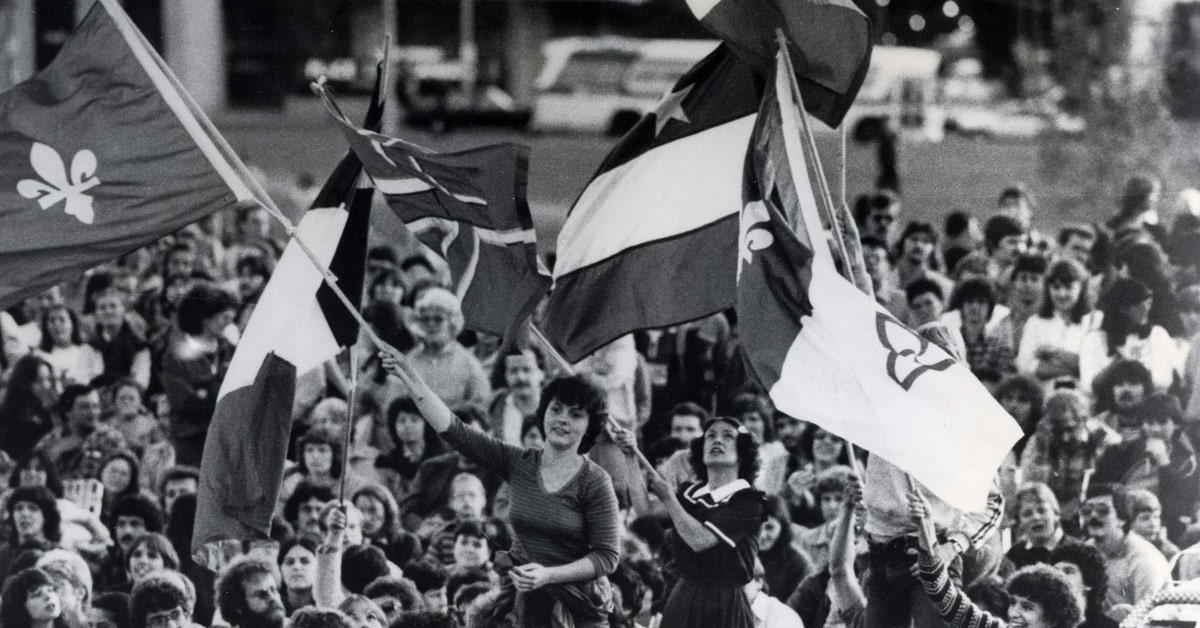 Foule au festival franco-ontarien.