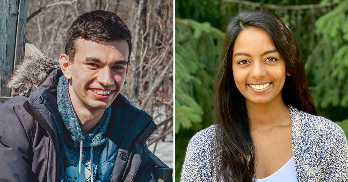 Portraits de Yannick MacMillan, à gauche, et Trisha Kandiah, à droite.